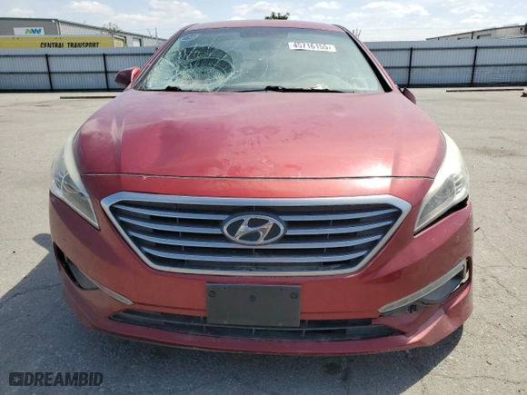2015 Hyundai Sonata 2.4L SE with VIN 5NPE24AF6FH144240, listed as a Copart auction lot 45716155 with 94,702 mi miles and Clean Title. Bid and sale history available at carsss.com. Image 5.