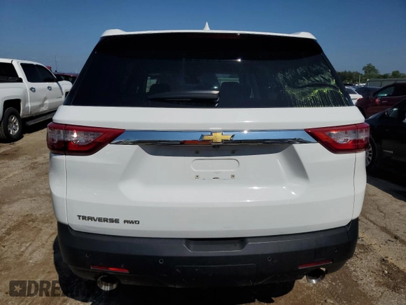 2020 Chevrolet Traverse LS with VIN 1GNEVLKW9LJ155226, listed as a Copart auction lot 68505504 with 42,517 mi miles and Salvage Title. Bid and sale history available at carsss.com. Image 6.