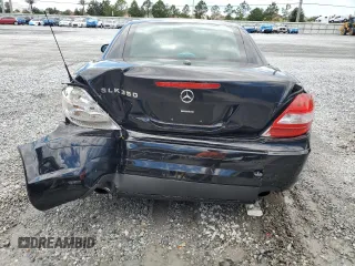 2006 Mercedes-Benz SLK 350 with VIN WDBWK56F96F106593, listed as a Copart auction lot 57021645 with 103,015 mi miles and Salvage title. Bid and sale history available at DreamBid. Image 6.