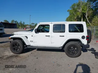 2020 Jeep Wrangler Unlimited Sahara High Altitude with VIN 1C4HJXEG7LW259911, listed as a IAAI auction lot 41786013 with 47,936 mi miles and . Bid and sale history available at DreamBid. Image 14.