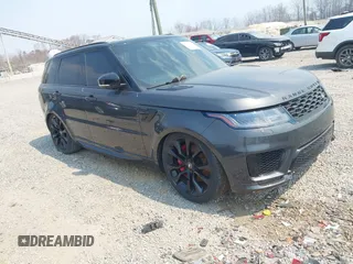 2020 Land Rover Range Rover Sport HST with VIN SALWS2RU9LA730504, listed as a IAAI auction lot 41908264 with 65,275 mi miles. Bid and sale history available at carsss.com. Image 1.