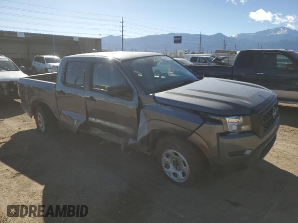 2022 Nissan Frontier S with VIN 1N6ED1EK6NN682724, listed as a Copart auction lot 43447505 with 34,732 mi miles and Salvage title. Bid and sale history available at DreamBid. Image 4.