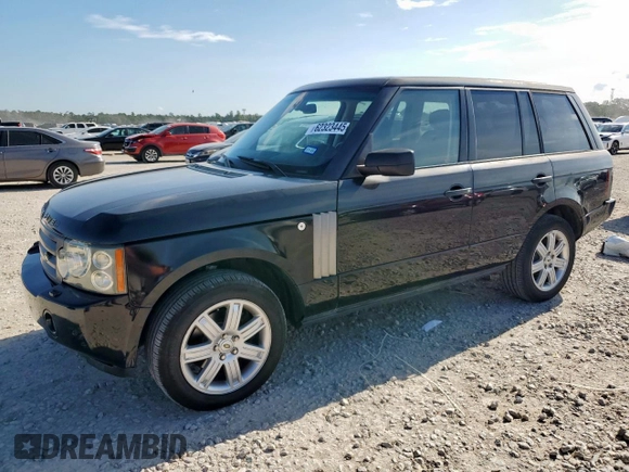 2008 Land Rover Range Rover HSE with VIN SALMF154X8A297021, listed as a Copart auction lot 62323445 with 139,629 mi miles and Clean title. Bid and sale history available at DreamBid. Image 1.