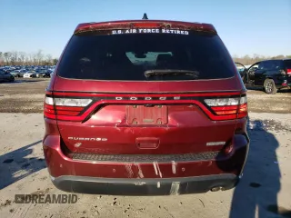 2020 Dodge Durango SXT Plus with VIN 1C4RDJAG8LC142497, listed as a Copart auction lot 88755605 with 27,609 mi miles and Clean Title. Bid and sale history available at DreamBid. Image 6.