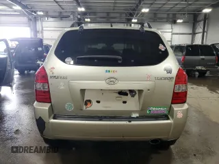 2006 Hyundai Tucson GL with VIN KM8JM12B06U262563, listed as a Copart auction lot 72029874 with 213,624 mi miles and Salvage Title. Bid and sale history available at carsss.com. Image 6.