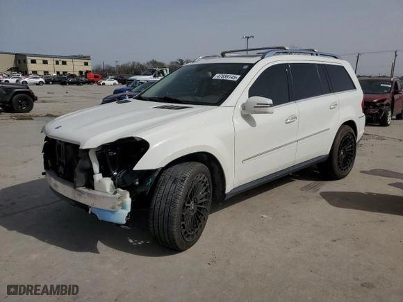 2011 Mercedes-Benz GL-Class GL 450 with VIN 4JGBF7BE3BA743981, listed as a Copart auction lot 47659145 with 124,837 mi miles and Salvage Title. Bid and sale history available at carsss.com. Image 1.