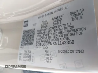 2022 GMC Canyon 4WD Elevation с VIN 1GTG6CENXN1143350, выставлен на аукционе IAAI как лот 41525722 с пробегом 30 824 миль миль и . История ставок и продаж доступна на DreamBid. Изображение 9.