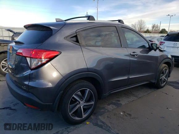 2022 Honda HR-V EX-L with VIN 3CZRU6H72NM743368, listed as a Copart auction lot 86986014 with 19,886 mi miles and Salvage Title. Bid and sale history available at carsss.com. Image 3.