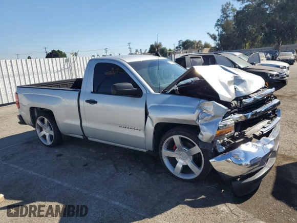 2017 Chevrolet Silverado 1500 LS with VIN 1GCNCNEC2HZ109094, listed as a Copart auction lot 77881174 with 59,259 mi miles and Salvage Title. Bid and sale history available at carsss.com. Image 4.