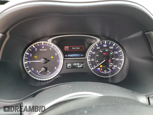 2013 Infiniti JX35 with VIN 5N1AL0MM7DC315533, listed as a Copart auction lot 56248185 with 136,981 mi miles and Salvage Title. Bid and sale history available at DreamBid. Image 9.