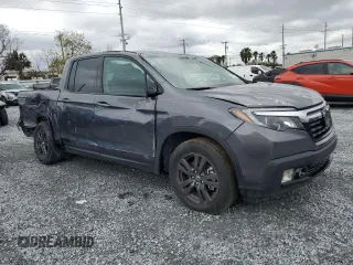 2020 Honda Ridgeline Sport with VIN 5FPYK2F11LB000823, listed as a Copart auction lot 45913705 with 28,093 mi miles and Non repairable. Bid and sale history available at DreamBid. Image 4.