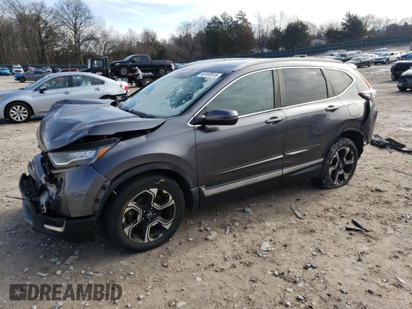 2018 Honda CR-V Touring with VIN 2HKRW2H96JH600191, listed as a Copart auction lot 45197615 with 129,031 mi miles and Salvage Title. Bid and sale history available at carsss.com. Image 1.