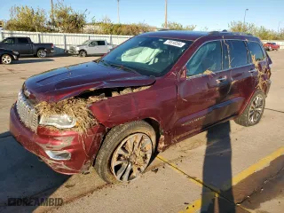 2017 Jeep Grand Cherokee Overland with VIN 1C4RJECG2HC868313, listed as a Copart auction lot 79510394 with 111,624 mi miles and Salvage Title. Bid and sale history available at carsss.com. Image 1.