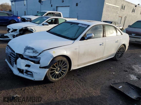 2013 Audi S4 Premium with VIN WAUFGCFL6DA202685, listed as a Copart auction lot 47861695 with 171,300 mi miles and Salvage Title. Bid and sale history available at carsss.com. Image 1.