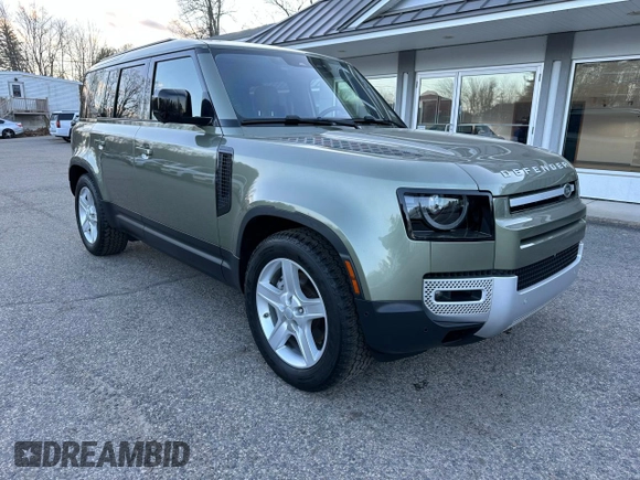 2021 Land Rover Defender SE z VIN SALEP7RU0M2046639, wystawiony jako Copart lot #82098914 z przebiegiem 55 064 mil mil oraz Czysty tytuł • Clean title. Historia ofert i sprzedaży dostępna na DreamBid. Obrazek 1.