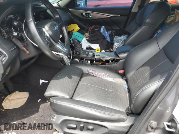 2020 Infiniti Q50 Pure with VIN JN1EV7AR3LM256792, listed as a Copart auction lot 61842085 with Not provided miles and Salvage title. Bid and sale history available at DreamBid. Image 7.