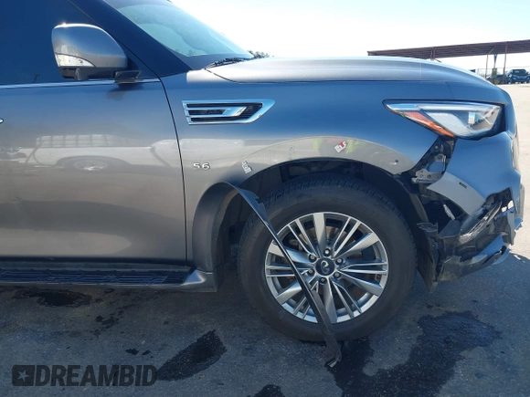 2018 Infiniti QX80 with VIN JN8AZ2NF2J9665048, listed as a IAAI auction lot 41791793 with 166,190 mi miles and . Bid and sale history available at DreamBid. Image 17.