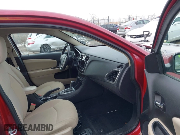 2012 Chrysler 200 Touring with VIN 1C3CCBBG4CN151574, listed as a IAAI auction lot 41796727 with 100,784 mi miles. Bid and sale history available at carsss.com. Image 5.