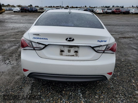 2012 Hyundai Sonata Hybrid with VIN KMHEC4A4XCA057497, listed as a Copart auction lot 82206914 with Not Provided miles and Salvage Title. Bid and sale history available at DreamBid. Image 6.