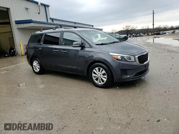 2016 Kia Sedona LX with VIN KNDMB5C17G6165581, listed as a Copart auction lot 53737215 with 160,030 mi miles and Non Repairable. Bid and sale history available at carsss.com. Image 14.