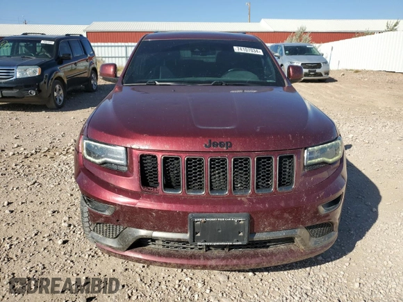 2016 Jeep Grand Cherokee High Altitude with VIN 1C4RJFCG9GC376849, listed as a Copart auction lot 74107034 with 148,477 mi miles and Salvage Title. Bid and sale history available at carsss.com. Image 5.