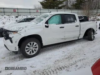 2024 Chevrolet Silverado 1500 Custom with VIN 1GCPDBEK4RZ339121, listed as a Copart auction lot 86582474 with Not Provided miles and Salvage Title. Bid and sale history available at DreamBid. Image 1.