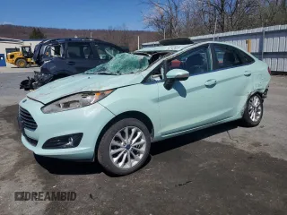 2017 Ford Fiesta Titanium with VIN 3FADP4CJ2HM119725, listed as a Copart auction lot 50743635 with 125,412 mi miles and Salvage Title. Bid and sale history available at carsss.com. Image 1.
