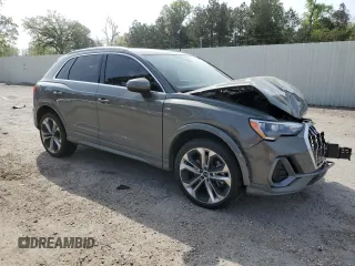 2021 Audi Q3 S line Premium with VIN WA1DECF33M1082709, listed as a Copart auction lot 50559005 with 65,244 mi miles and Salvage Title. Bid and sale history available at DreamBid. Image 4.