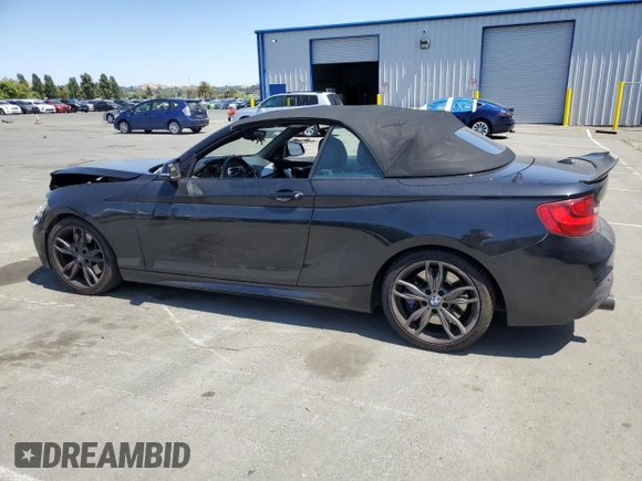 2015 BMW 2 Series M235i with VIN WBA1M1C55FV393315, listed as a Copart auction lot 58587055 with 80,998 mi miles and Salvage title. Bid and sale history available at DreamBid. Image 2.