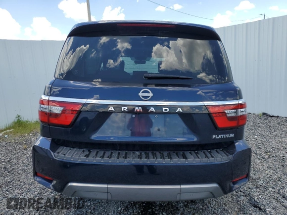 2023 Nissan Armada Platinum with VIN JN8AY2DB8P9835097, listed as a Copart auction lot 63840294 with 36,747 mi miles and Non Repairable. Bid and sale history available at carsss.com. Image 6.
