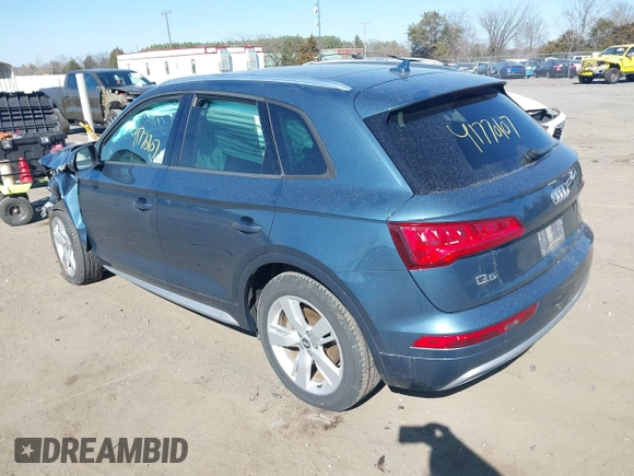 2018 Audi Q5 Premium with VIN WA1ANAFY3J2010479, listed as a IAAI auction lot 41770107 with 52,997 mi miles. Bid and sale history available at carsss.com. Image 3.
