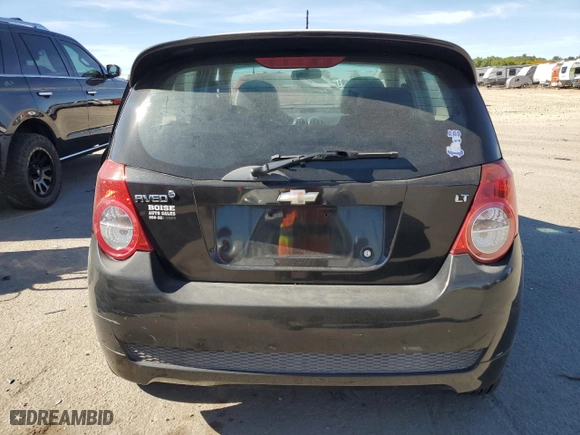 2009 Chevrolet Aveo LT w/2LT with VIN KL1TG66E29B347370, listed as a Copart auction lot 72695624 with 129,479 mi miles and Salvage Title. Bid and sale history available at carsss.com. Image 6.