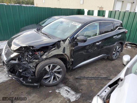 2023 Nissan Murano SL with VIN 5N1AZ2CS6PC126158, listed as a Copart auction lot 42847175 with 11,192 mi miles and Salvage Title. Bid and sale history available at carsss.com. Image 1.