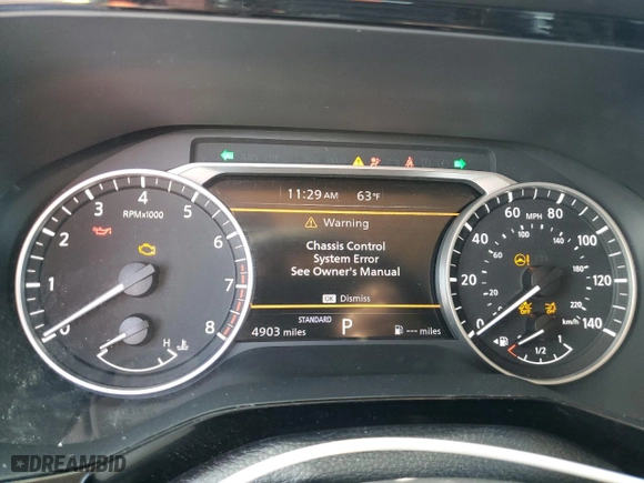 2024 Nissan Pathfinder SV with VIN 5N1DR3BA5RC269648, listed as a Copart auction lot 41821755 with 4,903 mi miles and Salvage Title. Bid and sale history available at carsss.com. Image 9.