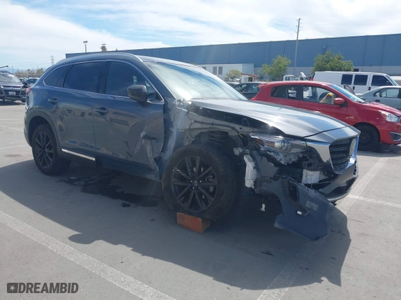 2021 Mazda CX-9 Grand Touring with VIN JM3TCBDY0M0503640, listed as a IAAI auction lot 42015216 with 38,397 mi miles. Bid and sale history available at carsss.com. Image 1.