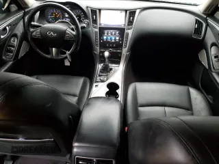 2017 Infiniti Q50 2.0t Premium with VIN JN1CV7ARXHM680324, listed as a Copart auction lot 49944555 with 100,630 mi miles and Salvage Title. Bid and sale history available at carsss.com. Image 8.