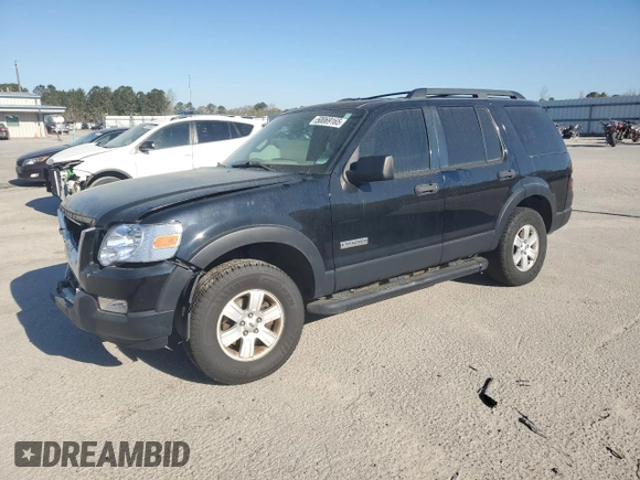 2006 Ford Explorer XLT with VIN 1FMEU73876UB70180, listed as a Copart auction lot 50069165 with 266,721 mi miles and Salvage Title. Bid and sale history available at carsss.com. Image 1.