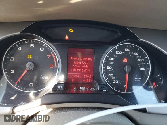 2009 Audi A4 Premium Plus z VIN WAUSF78K79N037565, wystawiony jako Copart lot #53281755 z przebiegiem 135 734 mil mil oraz Szkoda całkowita • Salvage title. Historia ofert i sprzedaży dostępna na DreamBid. Obrazek 9.