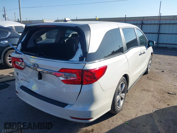 2019 Honda Odyssey EX-L z VIN 5FNRL6H76KB083005, wystawiony jako IAAI lot #41589181 z przebiegiem 27 633 mil mil oraz . Historia ofert i sprzedaży dostępna na DreamBid. Obrazek 4.
