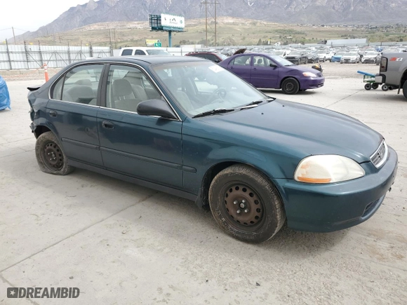 1997 Honda Civic LX with VIN 1HGEJ6574VL020352, listed as a Copart auction lot 53406855 with 216,655 mi miles and Clean Title. Bid and sale history available at carsss.com. Image 4.