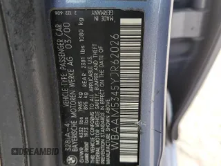 2000 BMW 3 Series 328i with VIN WBAAM5345YJR62026, listed as a Copart auction lot 75124934 with 213,252 mi miles and Salvage Title. Bid and sale history available at carsss.com. Image 12.