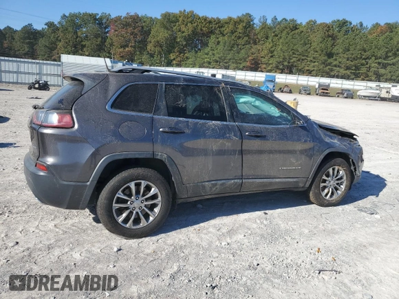 2019 Jeep Cherokee Latitude Plus with VIN 1C4PJMLX4KD310644, listed as a Copart auction lot 78013444 with 77,456 mi miles and Salvage Title. Bid and sale history available at carsss.com. Image 3.