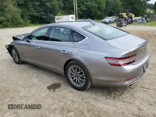 2023 Genesis G80 2.5T with VIN KMTGB4SC4PU193054, listed as a Copart auction lot 66699664 with 26,074 mi miles and Salvage Title. Bid and sale history available at DreamBid. Image 2.