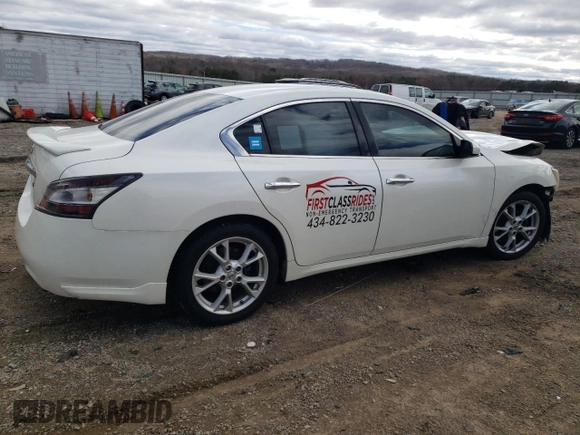 2013 Nissan Maxima S with VIN 1N4AA5AP6DC809832, listed as a Copart auction lot 46954305 with 175,920 mi miles and Salvage Title. Bid and sale history available at DreamBid. Image 3.