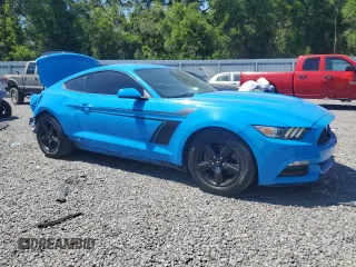 2017 Ford Mustang V6 with VIN 1FA6P8AMXH5246807, listed as a Copart auction lot 53304045 with 147,064 mi miles and Salvage Title. Bid and sale history available at carsss.com. Image 4.