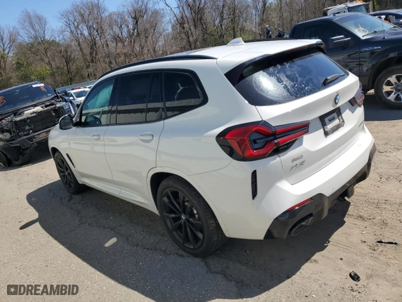2023 BMW X3 xDrive30i with VIN 5UX53DP01P9S90067, listed as a Copart auction lot 48438295 with 4,400 mi miles and Salvage Title. Bid and sale history available at carsss.com. Image 2.