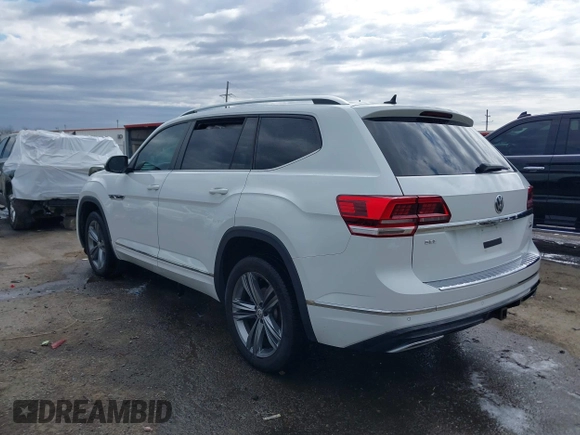 2019 Volkswagen Atlas SEL R-Line with VIN 1V2RR2CA6KC594588, listed as a IAAI auction lot 41686713 with 125,180 mi miles and . Bid and sale history available at DreamBid. Image 3.