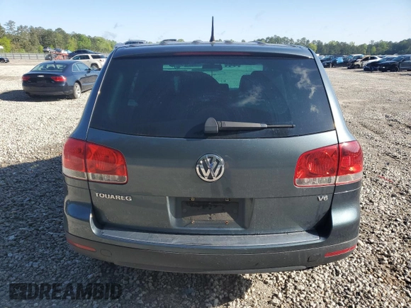 2006 Volkswagen Touareg 3.2L V6 with VIN WVGZG77L46D038386, listed as a Copart auction lot 52767505 with Not Provided miles and Salvage Title. Bid and sale history available at DreamBid. Image 6.