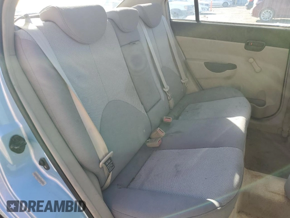 2006 Hyundai Accent GLS with VIN KMHCN46C76U053685, listed as a Copart auction lot 46544965 with 288,694 mi miles and Salvage Title. Bid and sale history available at carsss.com. Image 10.
