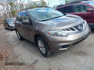 2013 Nissan Murano SV with VIN JN8AZ1MW8DW311181, listed as a IAAI auction lot 41891833 with 162,091 mi miles. Bid and sale history available at carsss.com. Image 1.